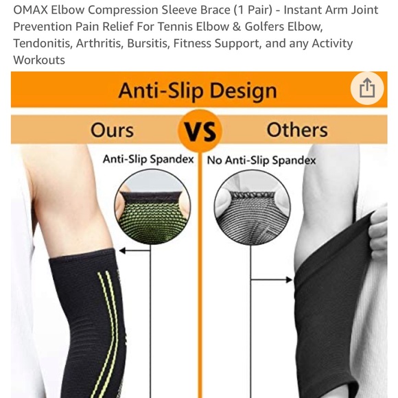 🆕✨Elbow Compression sleeve size small one pair - Picture 4 of 7